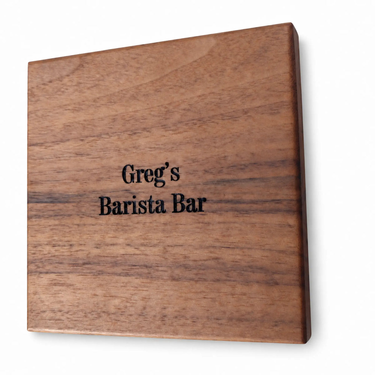 Eureka Mignon Holzdeckel aus Nussbaumholz mit Gravur