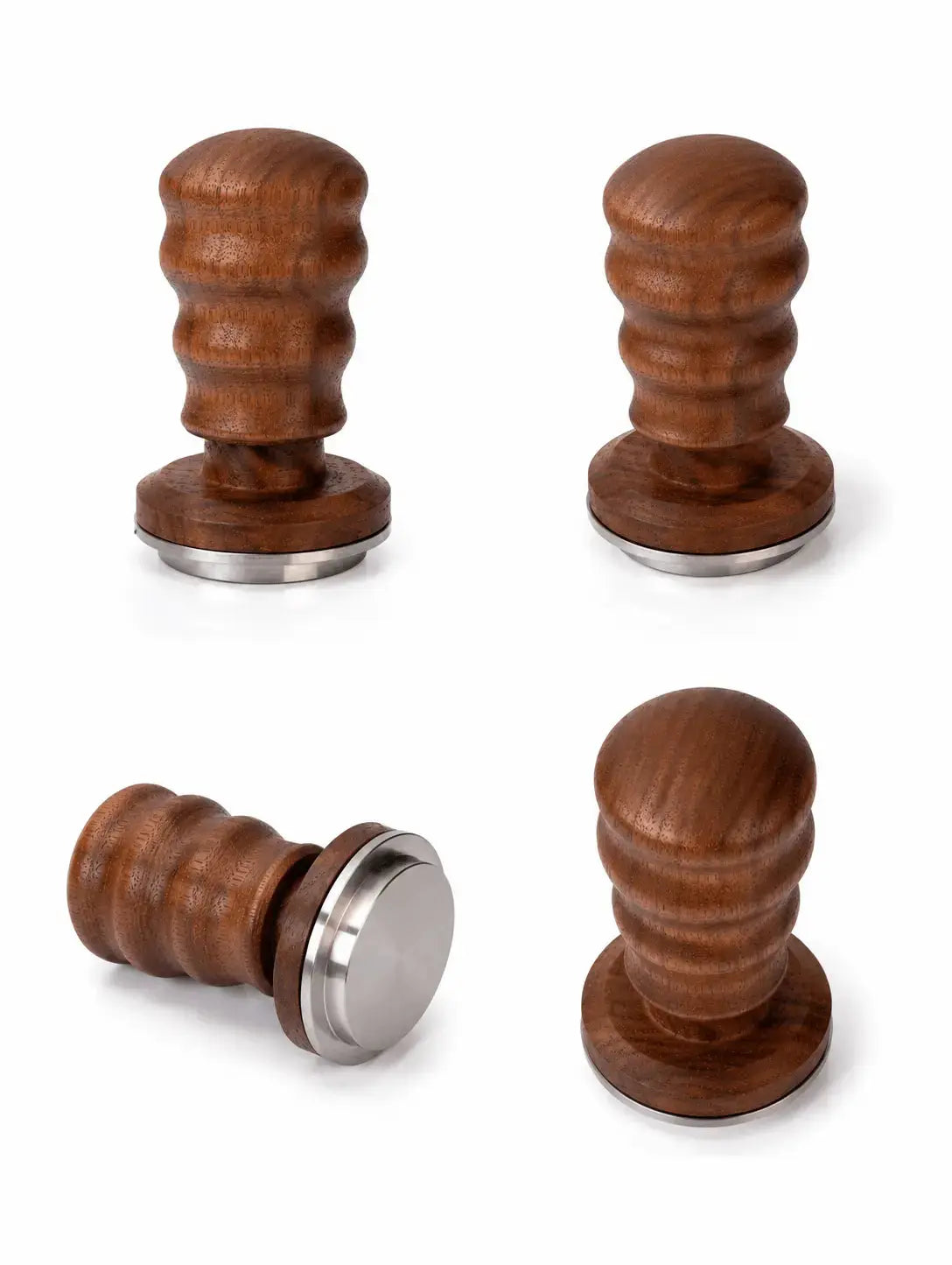 Selbstnivellierender Espresso Tamper in verschiedenen Holzarten