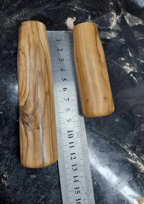 Olympia Cremina wooden handles for lever and portafilter