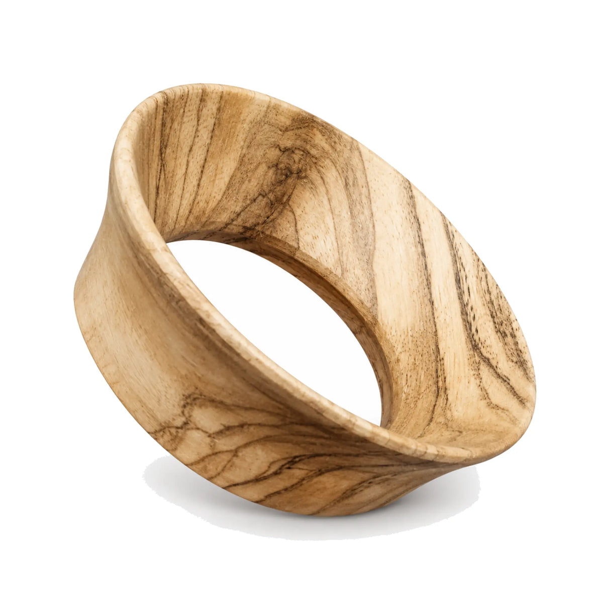 Holz-Dosiertrichter für Bialetti Moka Express und Venus auf weißem Hintergrund