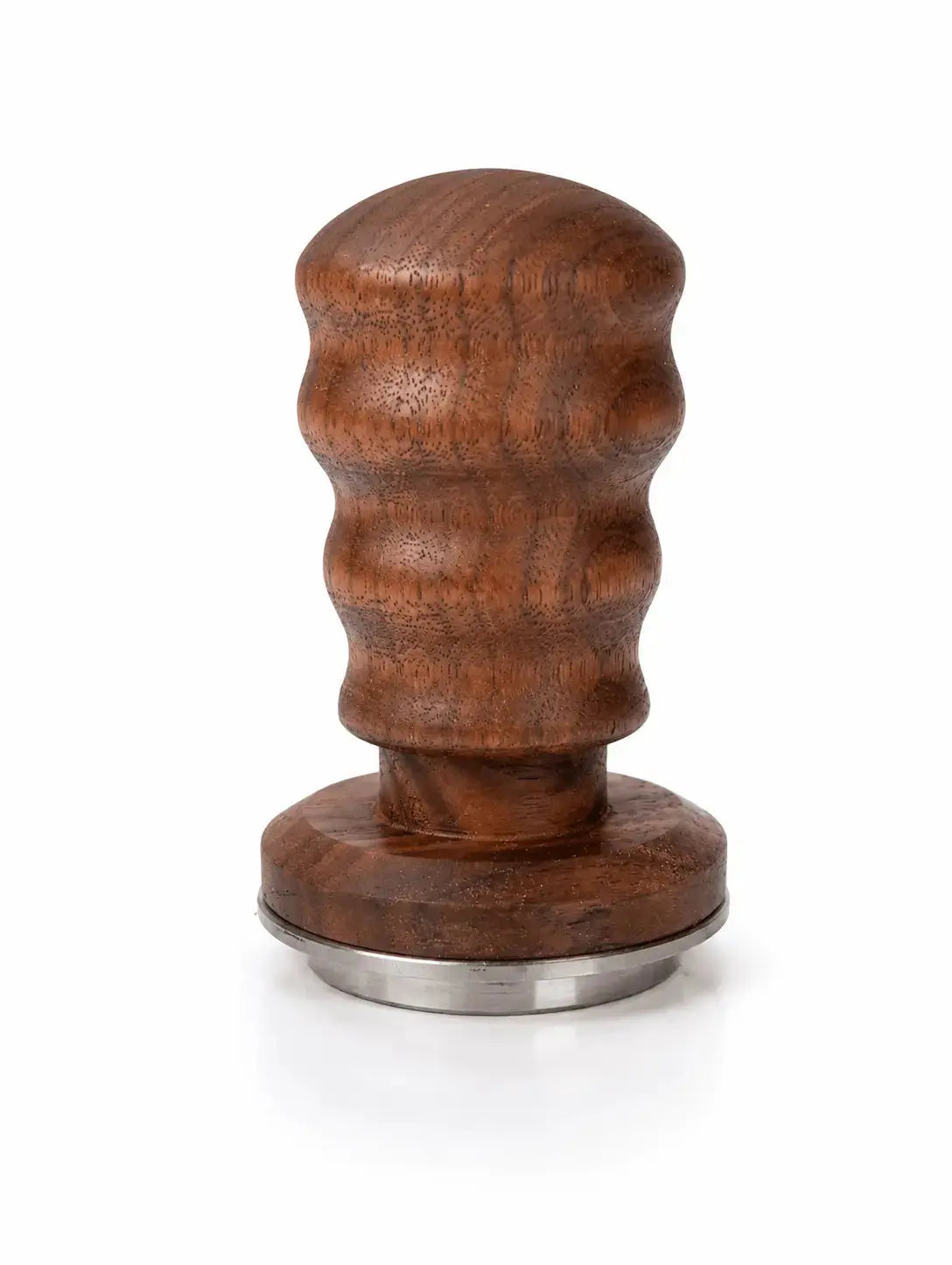Kalibrierter selbstnivellierender Espresso Tamper mit Holzgriff