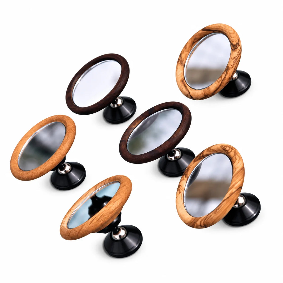 Magnetischer Espresso-Shot-Mirror aus Holz, Gruppenansicht